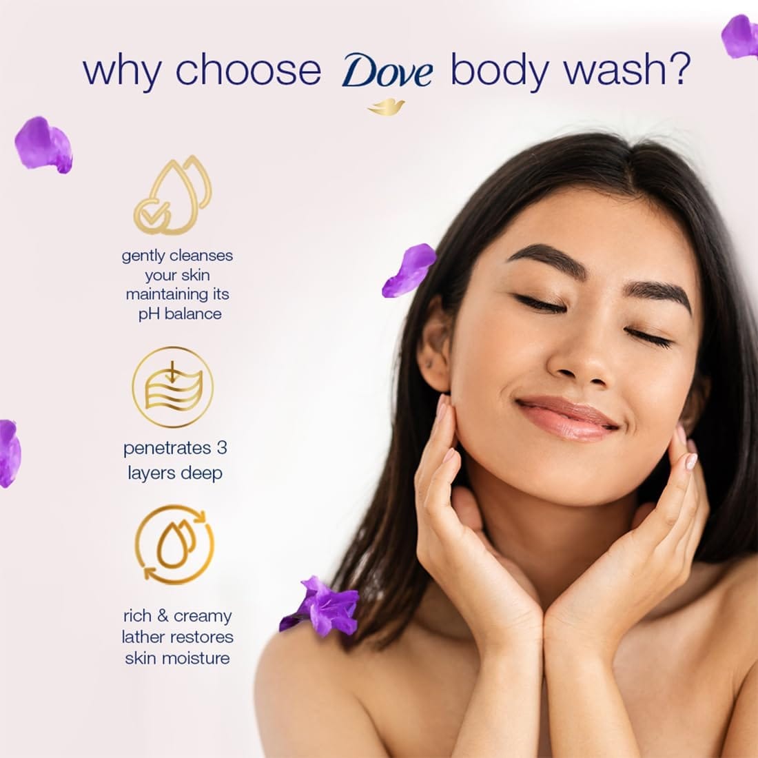 Dove - Relaxing Refreshing Body Wash Lavender X Chamomile (1L)