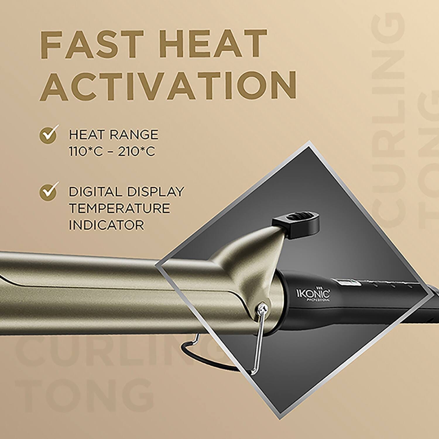 Ikonic Professional - Curling Tong - CT38