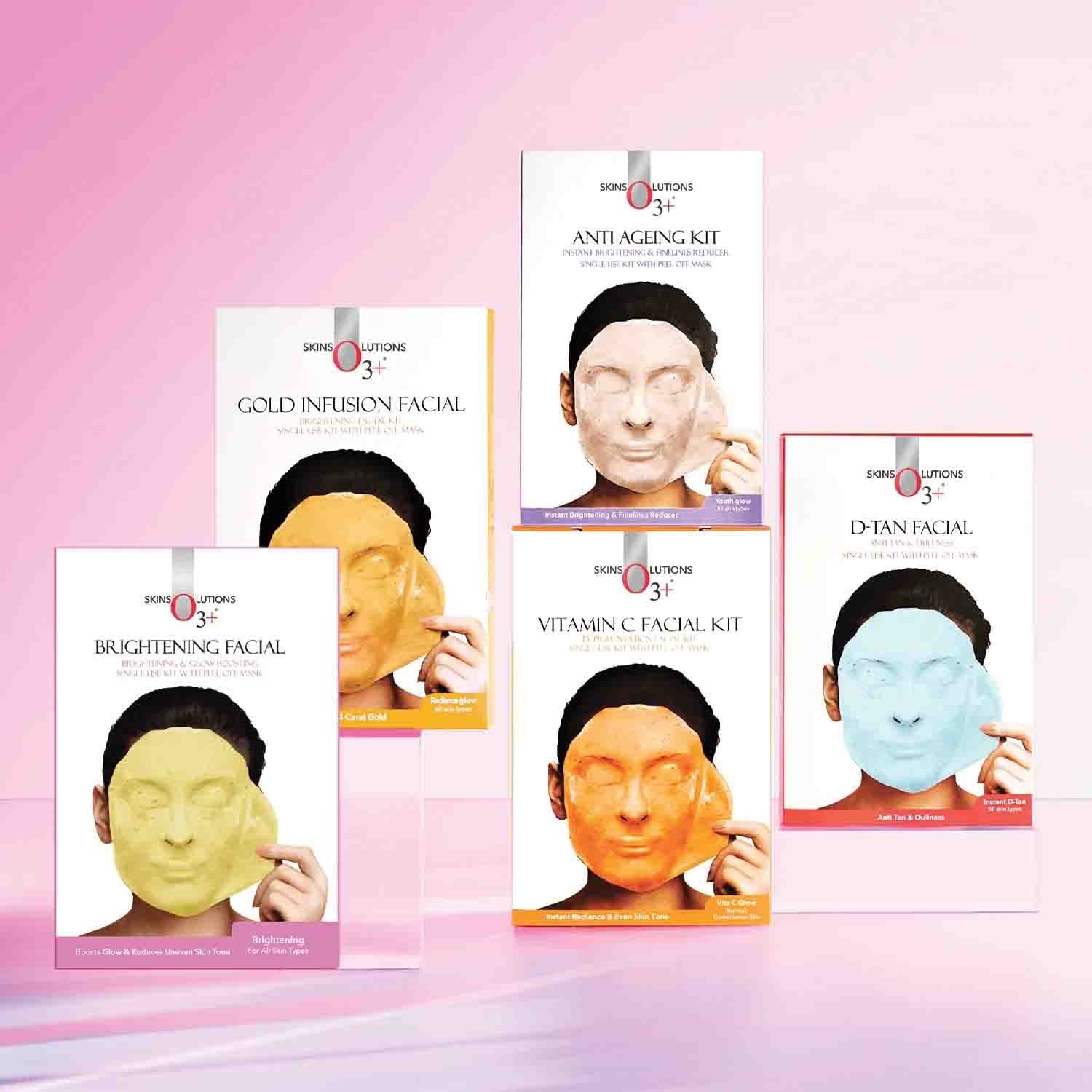 O3+ - Vitamin C Facial kit Depigmentation Facial Kit (Pack Of 2)