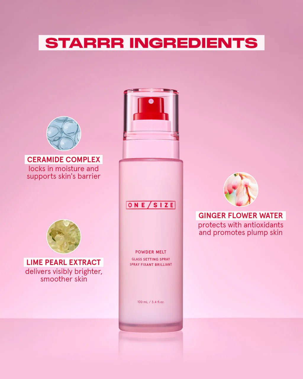 One Size - Powder Melt Glass Setting Spray (100ML)