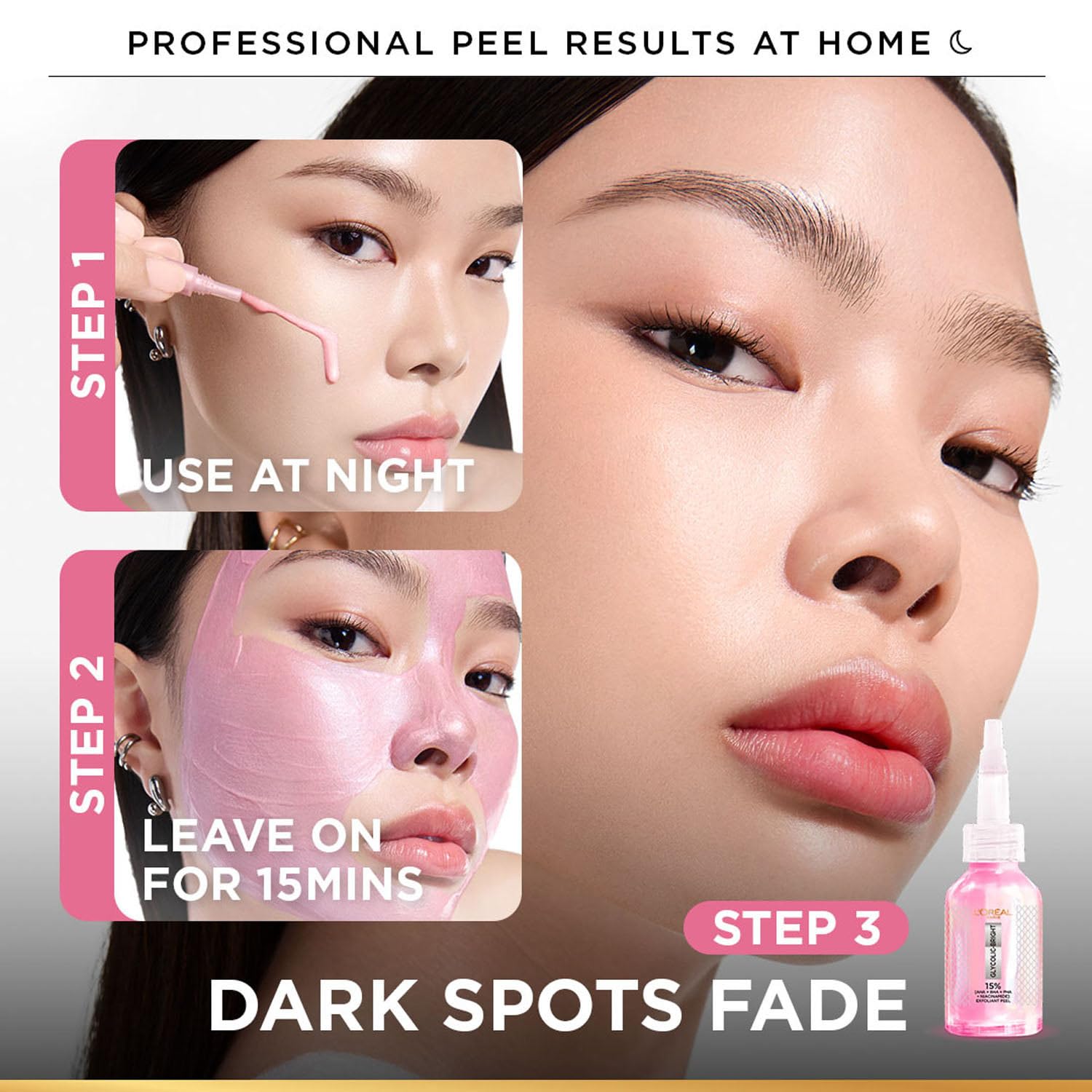 Loreal Paris - Glycolic Bright Anti - Dark Spot Exfoliant Peel (25ML)