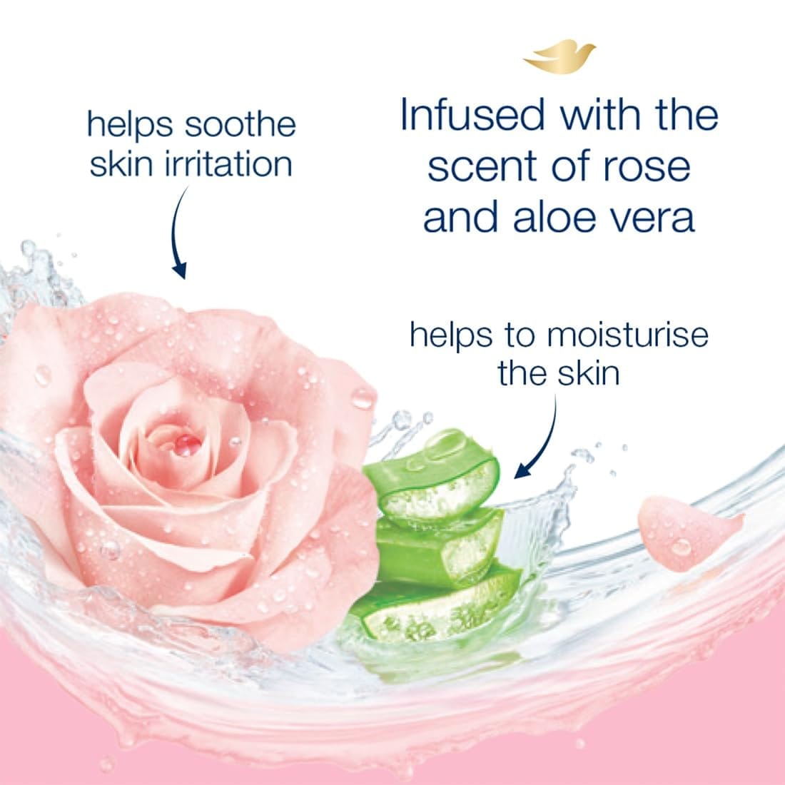 Dove - Rose Soothing Refreshing Body Wash Rose X Aloevera (1L)