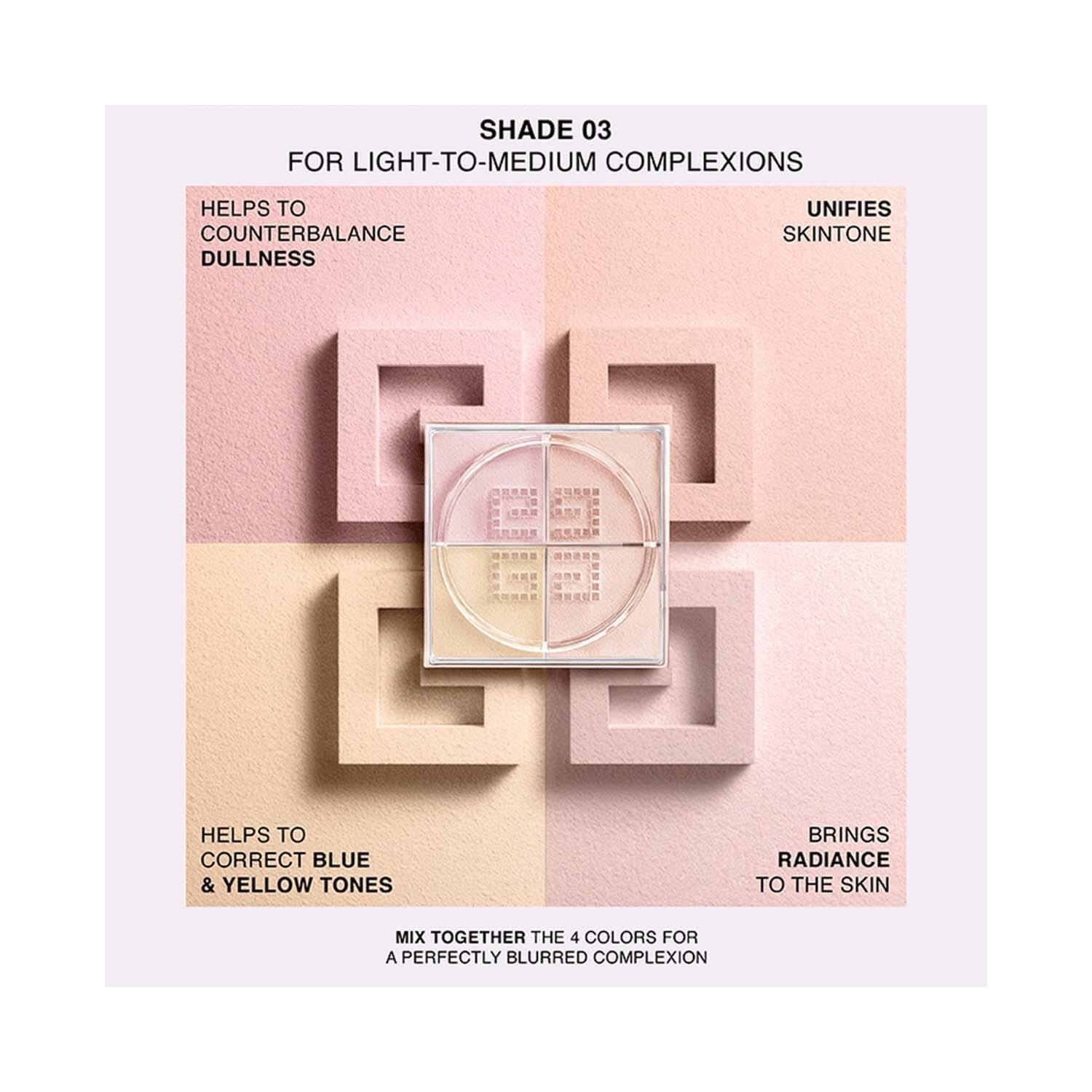 Givenchy - Prisme Libre Mat - Finish & Enhanced Radiance Loose Powder 4 in 1 Harmony (4 X 3g)