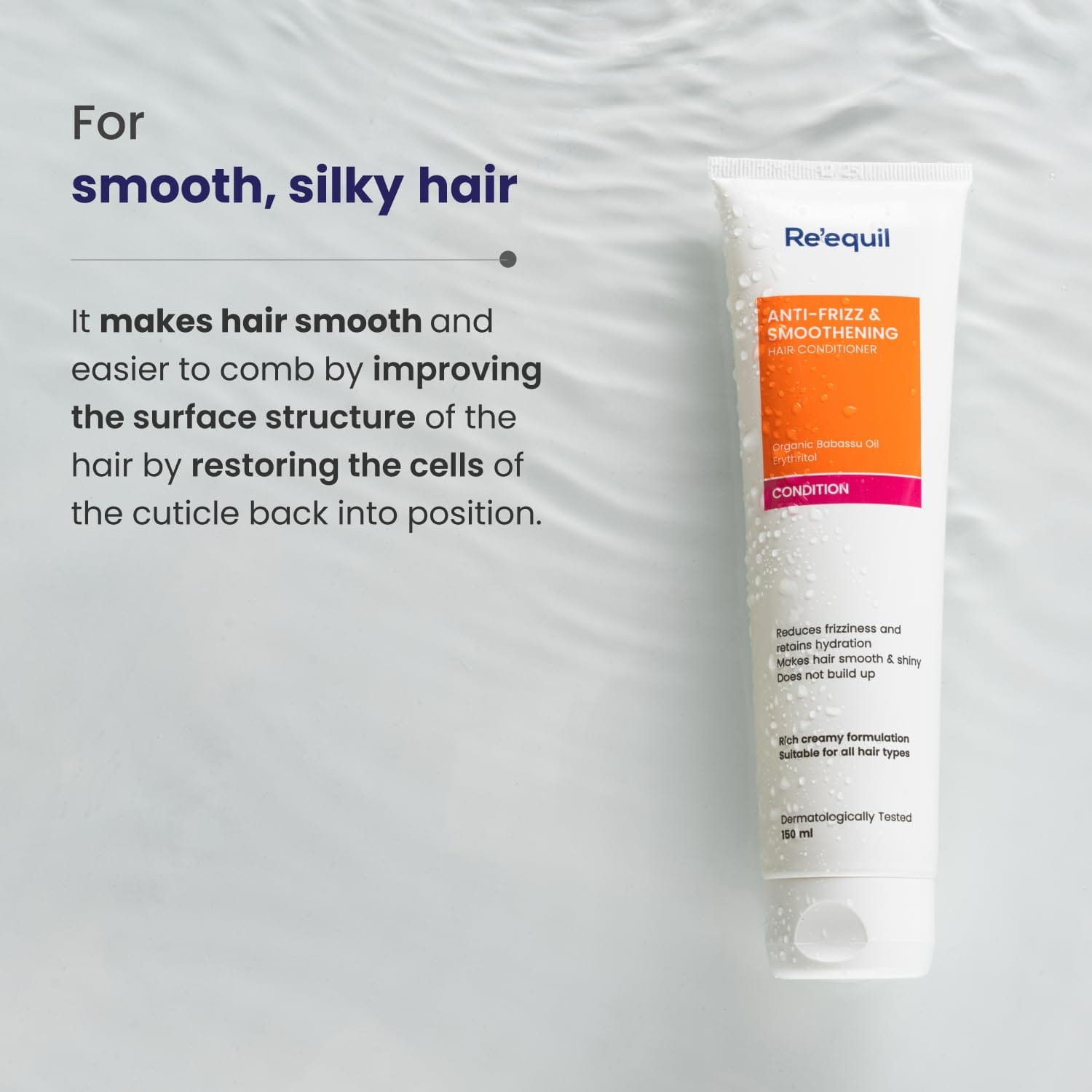 Re'equil - Anti Frizz & Smoothening Aloe Vera Conditioner With Babassu Oil - BEAUTY BRATS