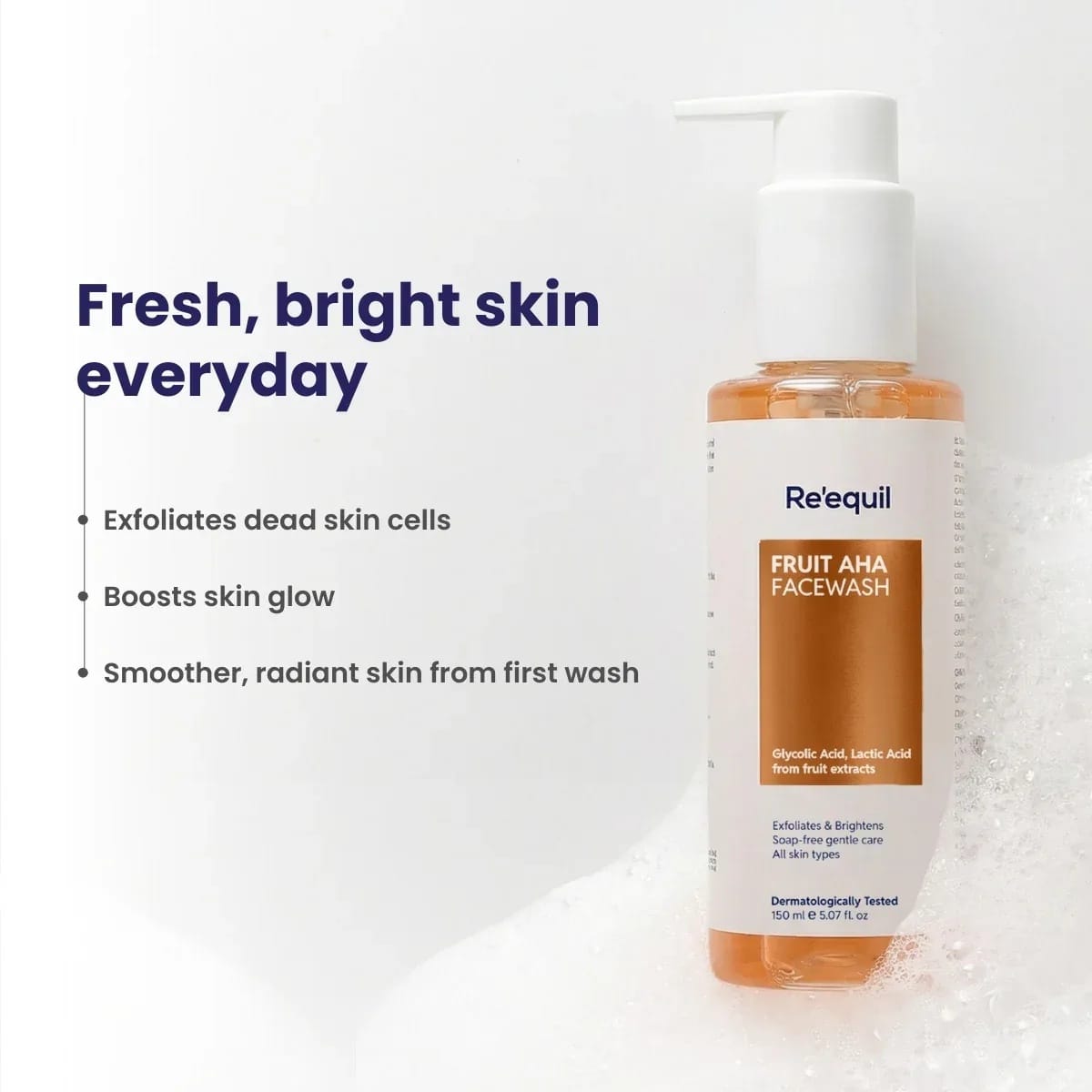 Re'equil - Fruit Aha Face Wash (150ML) - BEAUTY BRATS