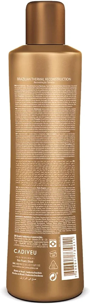 Cadiveu Brasil Cacau Professional 2 Brazilian Thermal Reconstruction- BTR Treatment Keratin Cocoa and D-Panthernal -300ml