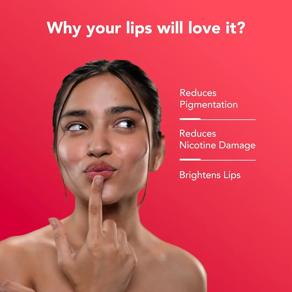 Bella Vita Organic NicoLips Lip Balm & Lip Scrub | Lip Balm for Dark Lips | Anti Pigmentation for Dry, Chapped Lips | Removes Lipstick Stains | Lip Care for Men & Women | 20g