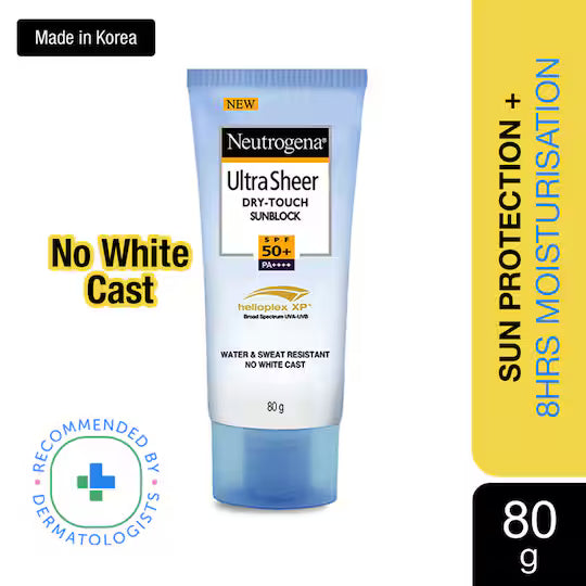 Neutrogena UltraSheer Dry Touch Sunblock SPF 50+ Water & Sweat Resistant (80g)