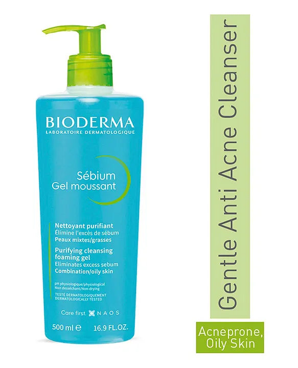 Bioderma - Sebium Gel Moussant Purifying Cleansing Gel (500ML)