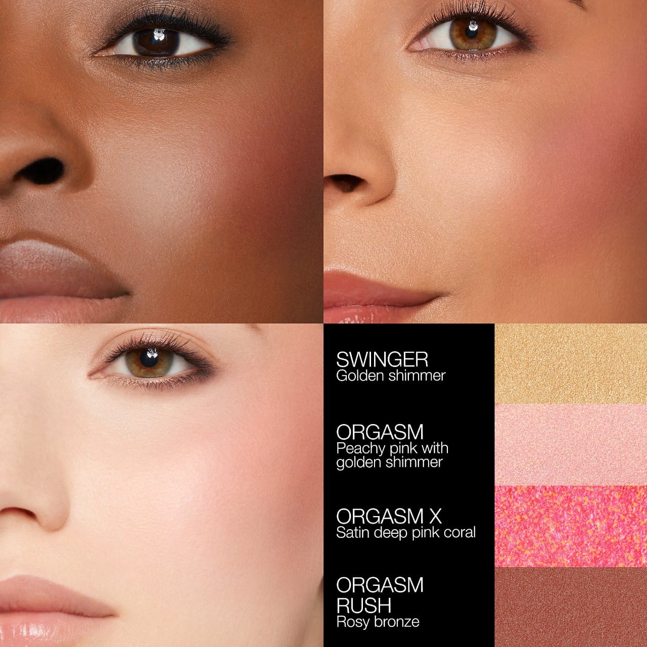 NARS - Orgasm Four Play Blush, Contour, and Highlighter Palette