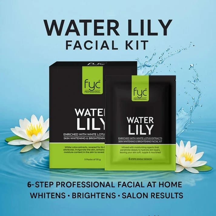 FYC Professional - Water Lily Skin Whitening & Brightening Facial Kit (55g) (Single)