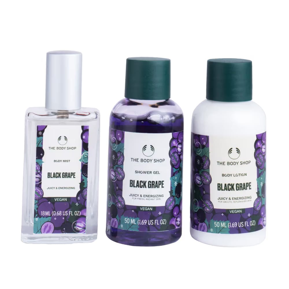 The Body Shop - 3 Pc Black Grape Set (118ML)