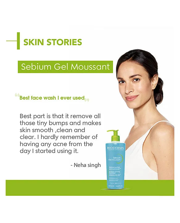 Bioderma - Sebium Gel Moussant Purifying Cleansing Gel (500ML)