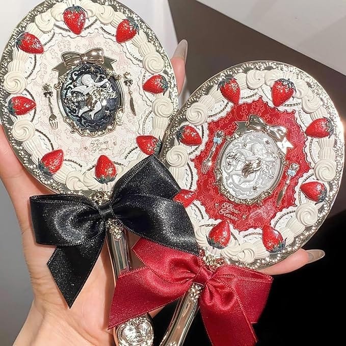 Flower Knows - Strawberry Cupid Collection Hand Mirror (Milk Shake)