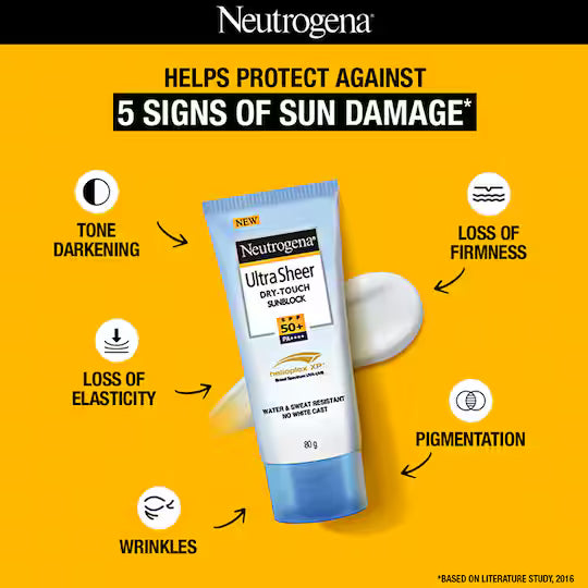 Neutrogena UltraSheer Dry Touch Sunblock SPF 50+ Water & Sweat Resistant (80g)