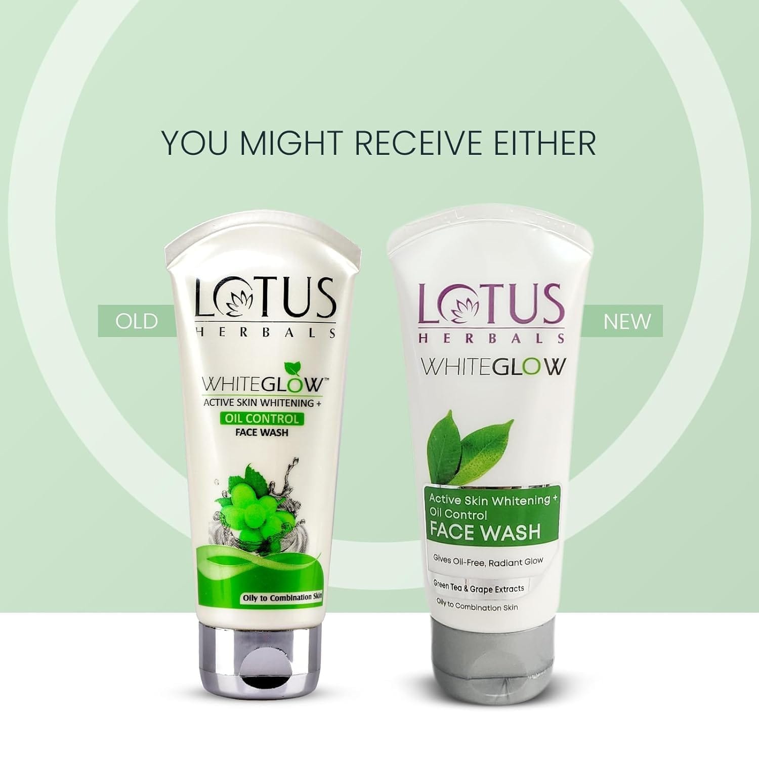 Lotus Herbals - WhiteGlow Active Skin Whitening + Oil Control Facewash (100g)