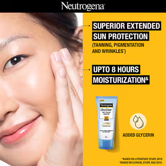 Neutrogena UltraSheer Dry Touch Sunblock SPF 50+ Water & Sweat Resistant (80g)