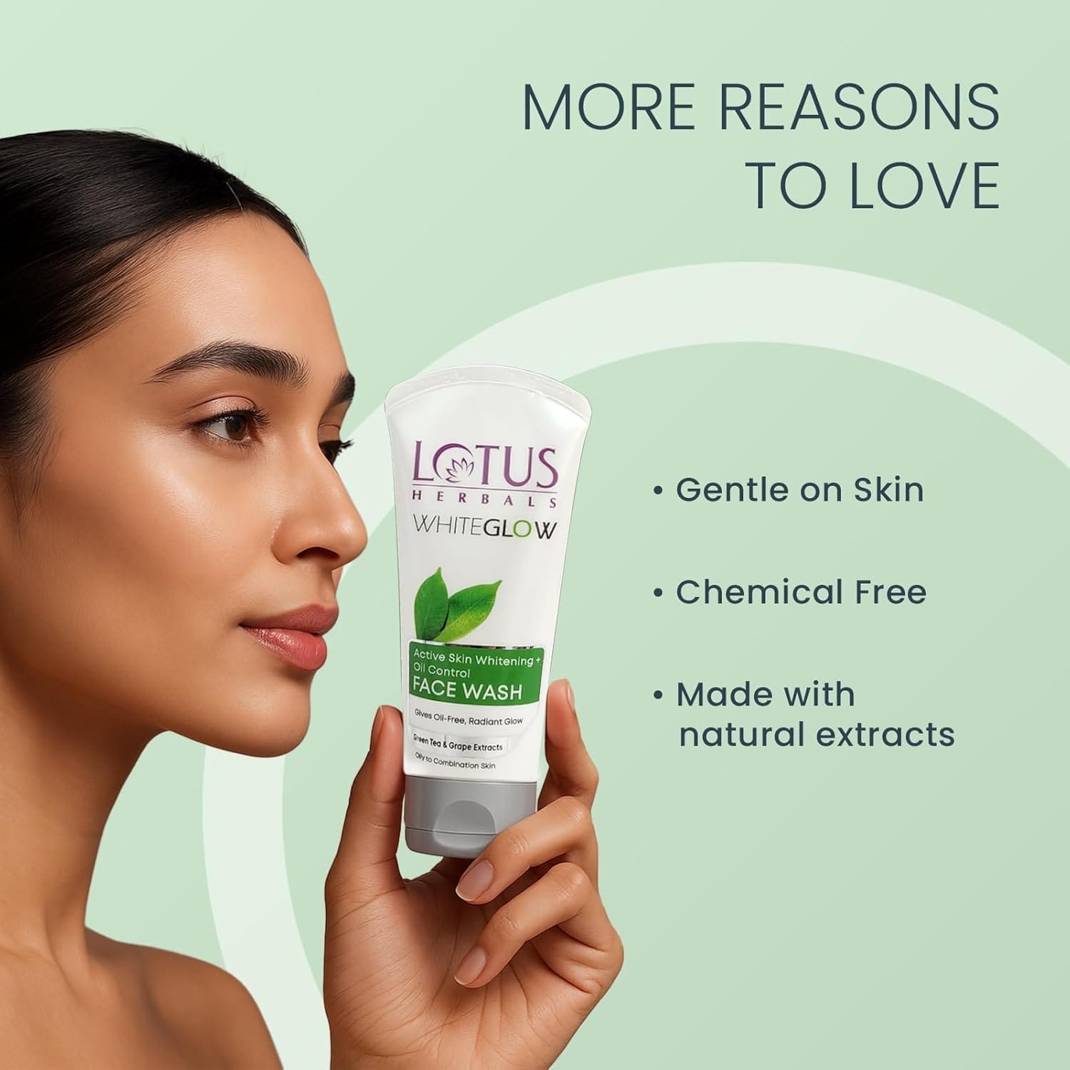 Lotus Herbals - WhiteGlow Active Skin Whitening + Oil Control Facewash (100g)