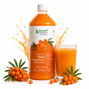 Bhumija Lifesciences Sea Buckthorn Pulp Juice No Added Sugar - 500ml