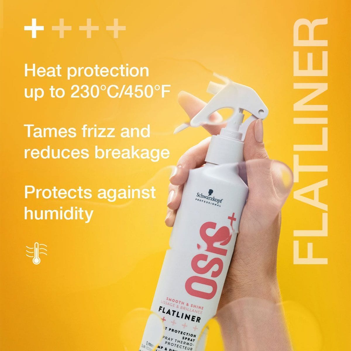 Schwarzkopf Professional - OSiS+ Flatliner Heat Protection Hair Spray (200mL)