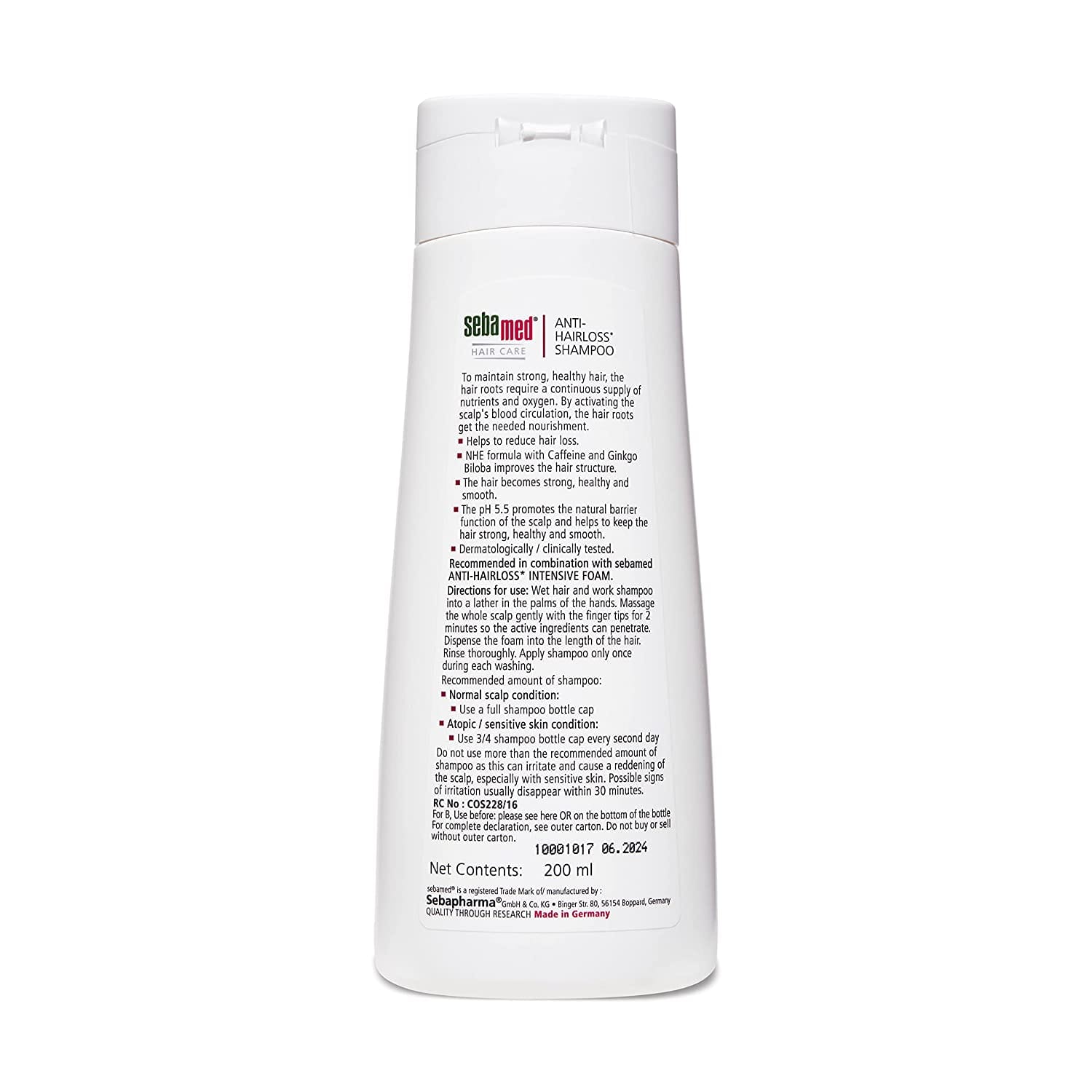 SebaMed - Anti - Hairloss Shampoo (200mL) - BEAUTY BRATS