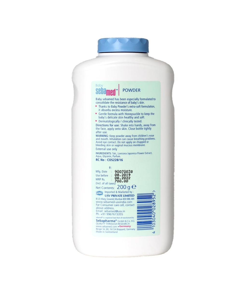Sebamed - Baby Sebamed Powder with Honeysuckle (200g) - BEAUTY BRATS
