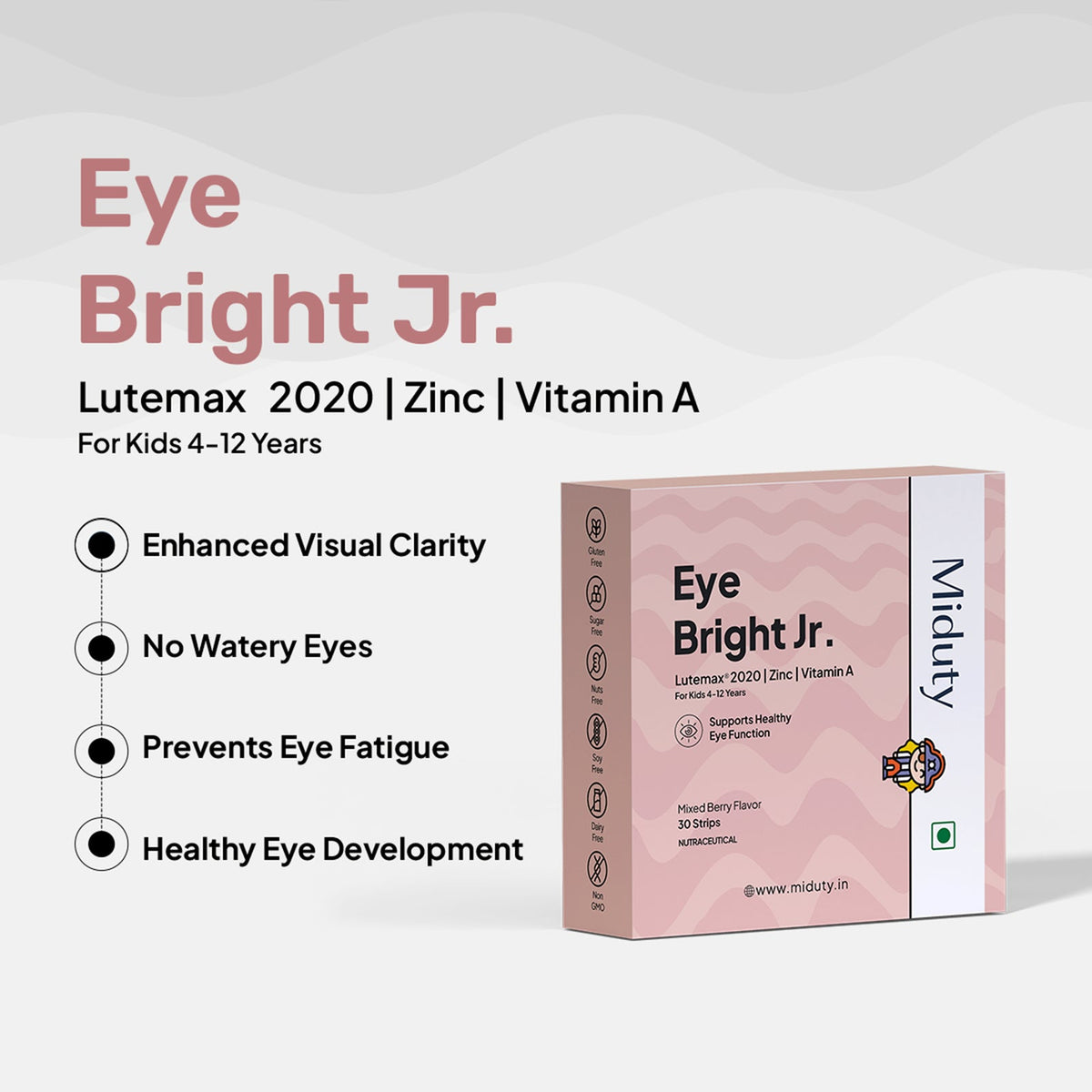 Miduty Kids Eye Bright Jr. (Formerly Vision Improvement Strips)