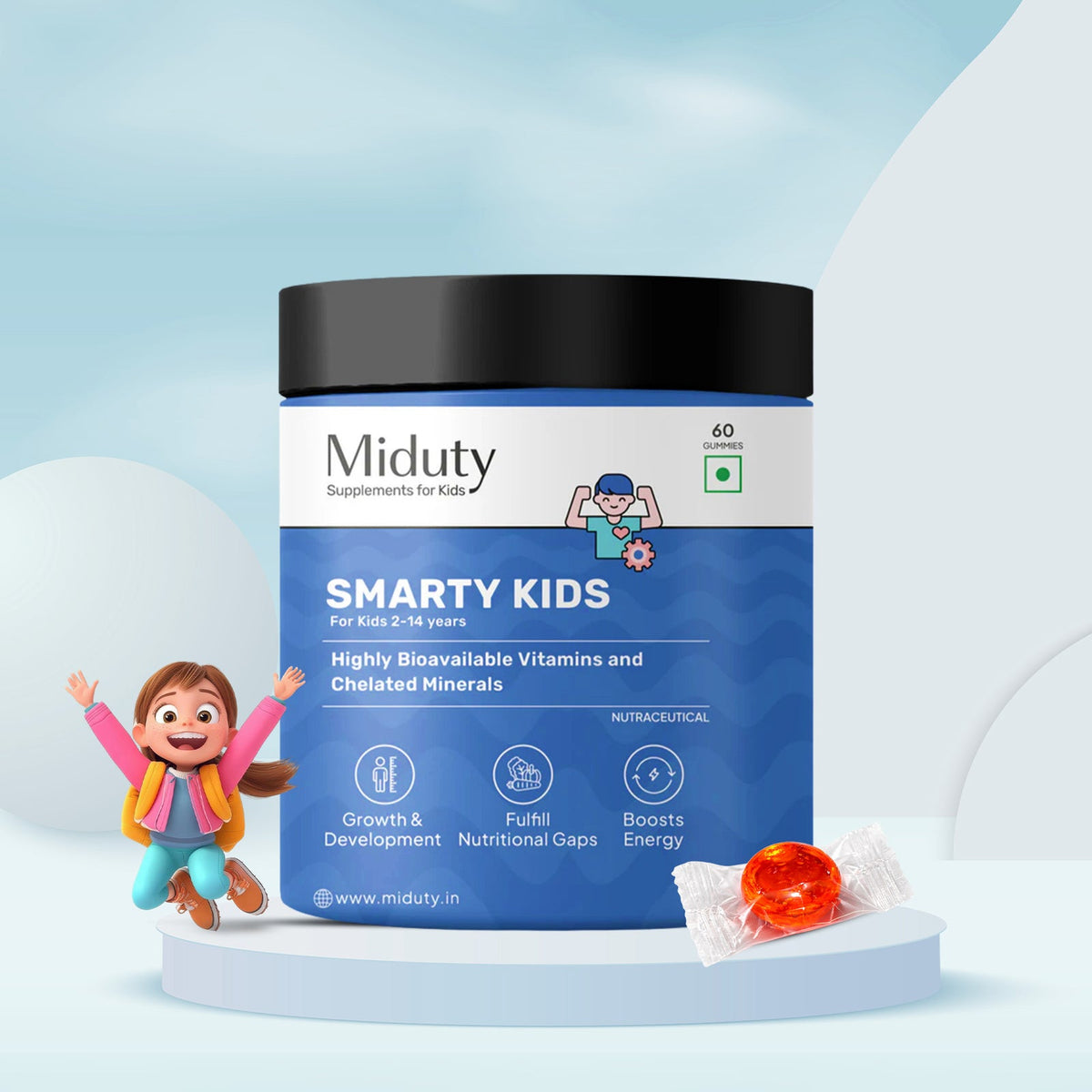 Miduty Smarty Kids | Multivitamin Gummies