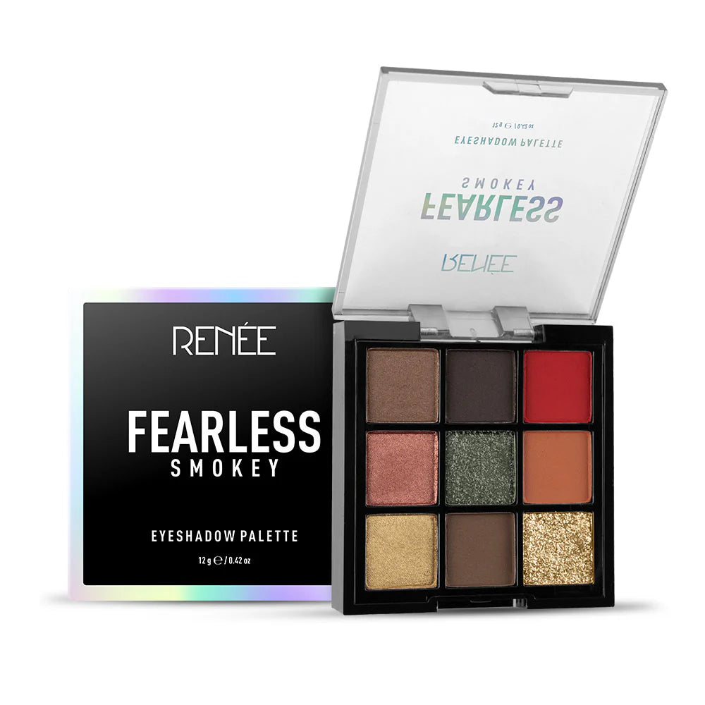 RENEE – Fearless Eyeshadow Palette - Smokey 12gm