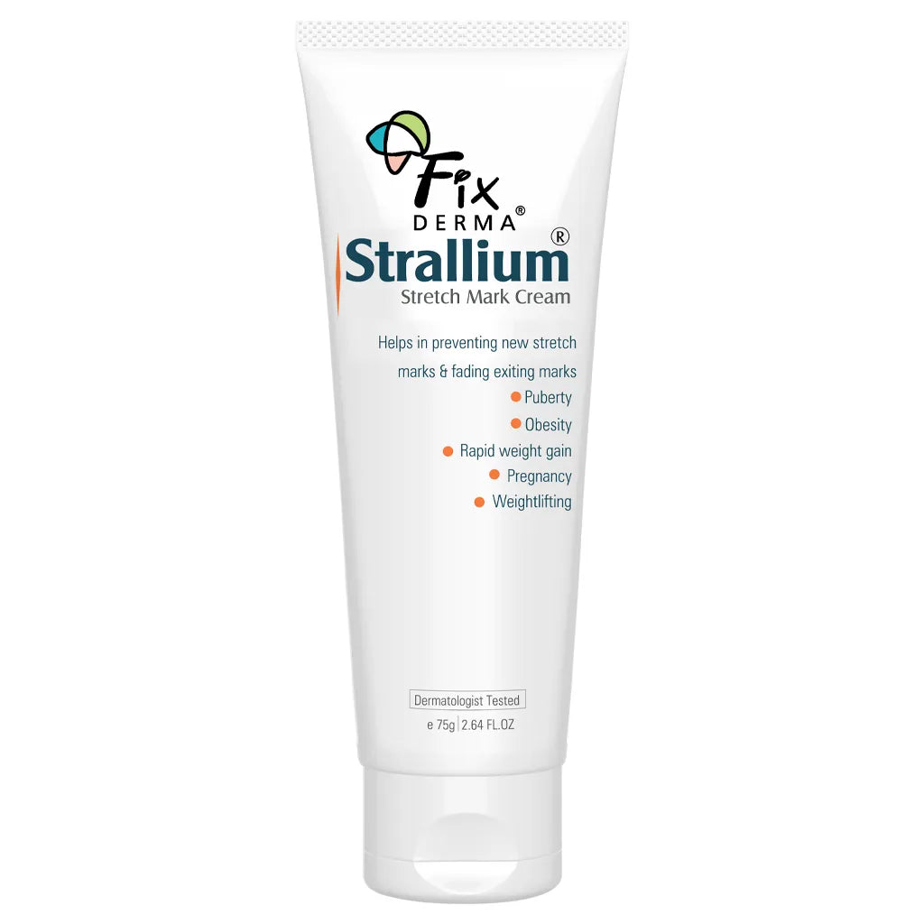 Fix Derma -10% Aloe Vera, 2% Vitamin B3, 10% Allium Cepa, Strallium Stretch Marks Cream (75g)