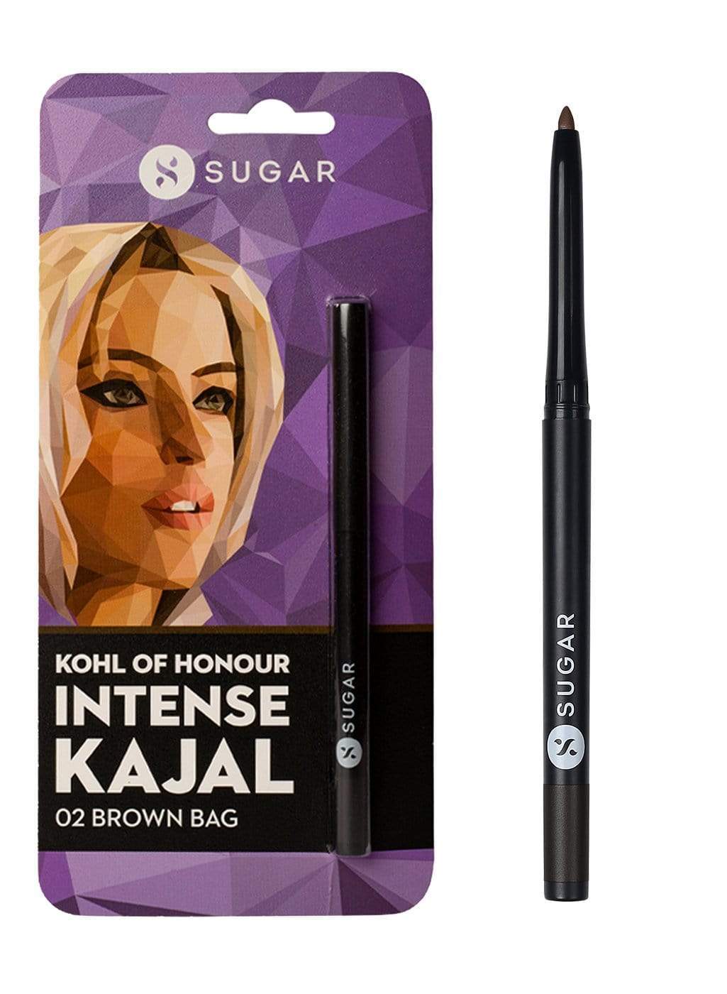 SUGAR - Kohl Of Honour Intense Kajal 02 Brown Bag (Chocolate Brown)