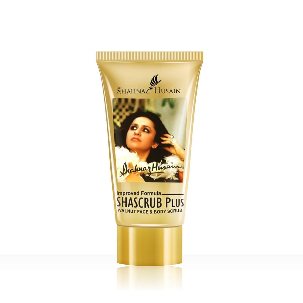 Shahnaz Husain - Shascrub Plus Walnut Face & Body Scrub (40g)