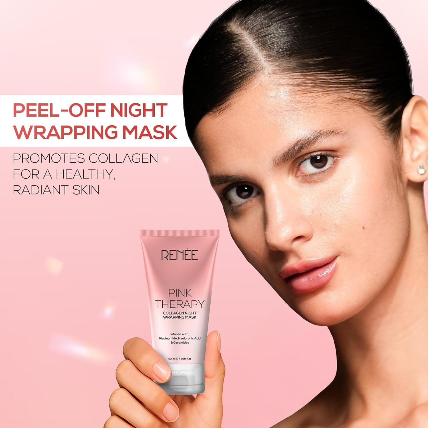 Renee - Pink Therapy Collagen Night Wrapping Mask (50ML)