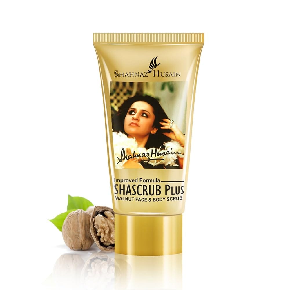 Shahnaz Husain - Shascrub Plus Walnut Face & Body Scrub (40g)