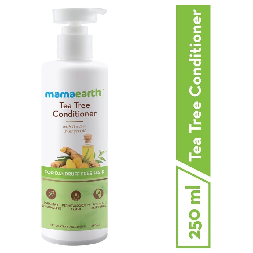 Mamaearth Tea Tree Conditioner with Tea Tree & Ginger Oil for Dandruff Free Hair (250mL)