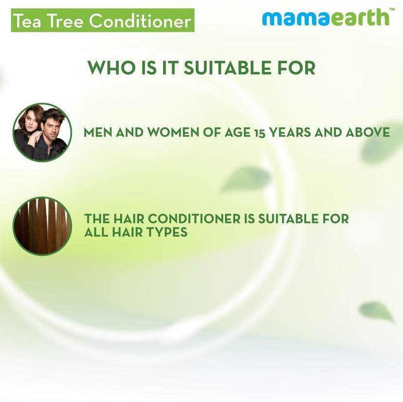 Mamaearth Tea Tree Conditioner with Tea Tree & Ginger Oil for Dandruff Free Hair (250mL)