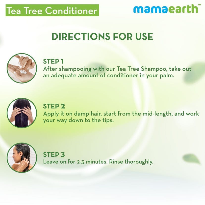 Mamaearth Tea Tree Conditioner with Tea Tree & Ginger Oil for Dandruff Free Hair (250mL)