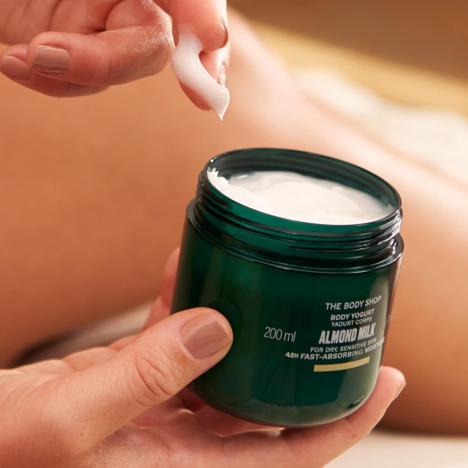 The Body Shop Almond Milk Body Yogurt, 48hr Moisturizer, for Sensitive and Dry Skin, 100% Vegan, 6.98 Fl.Oz - BEAUTY BRATS