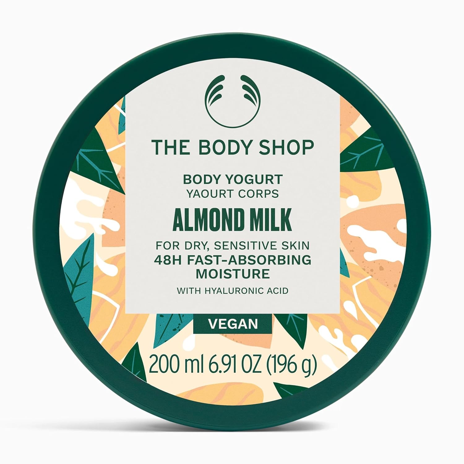 The Body Shop Almond Milk Body Yogurt, 48hr Moisturizer, for Sensitive and Dry Skin, 100% Vegan, 6.98 Fl.Oz - BEAUTY BRATS