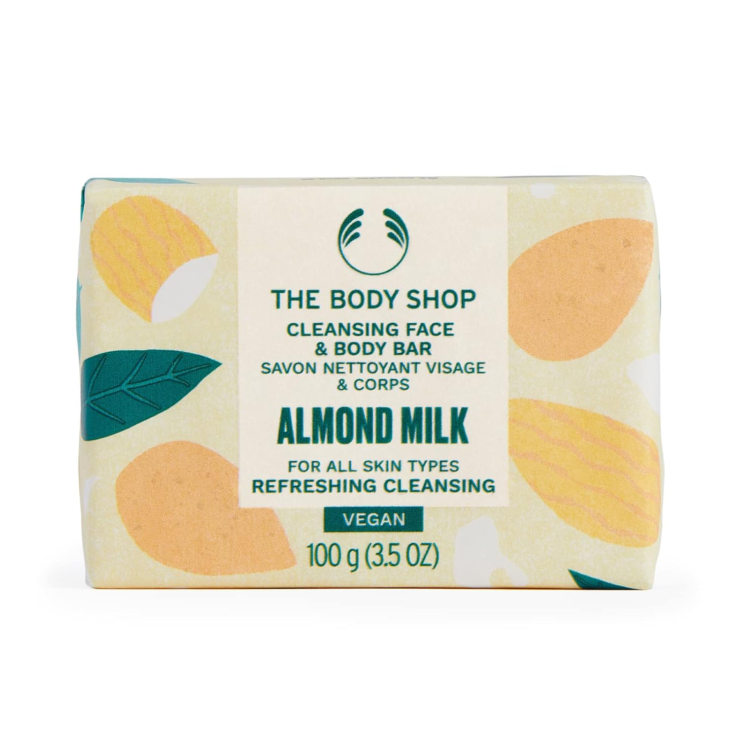 The Body Shop Almond Milk Cleansing Face & Body Bar – Refreshing & Cleansing – Vegan – 3.5oz - BEAUTY BRATS