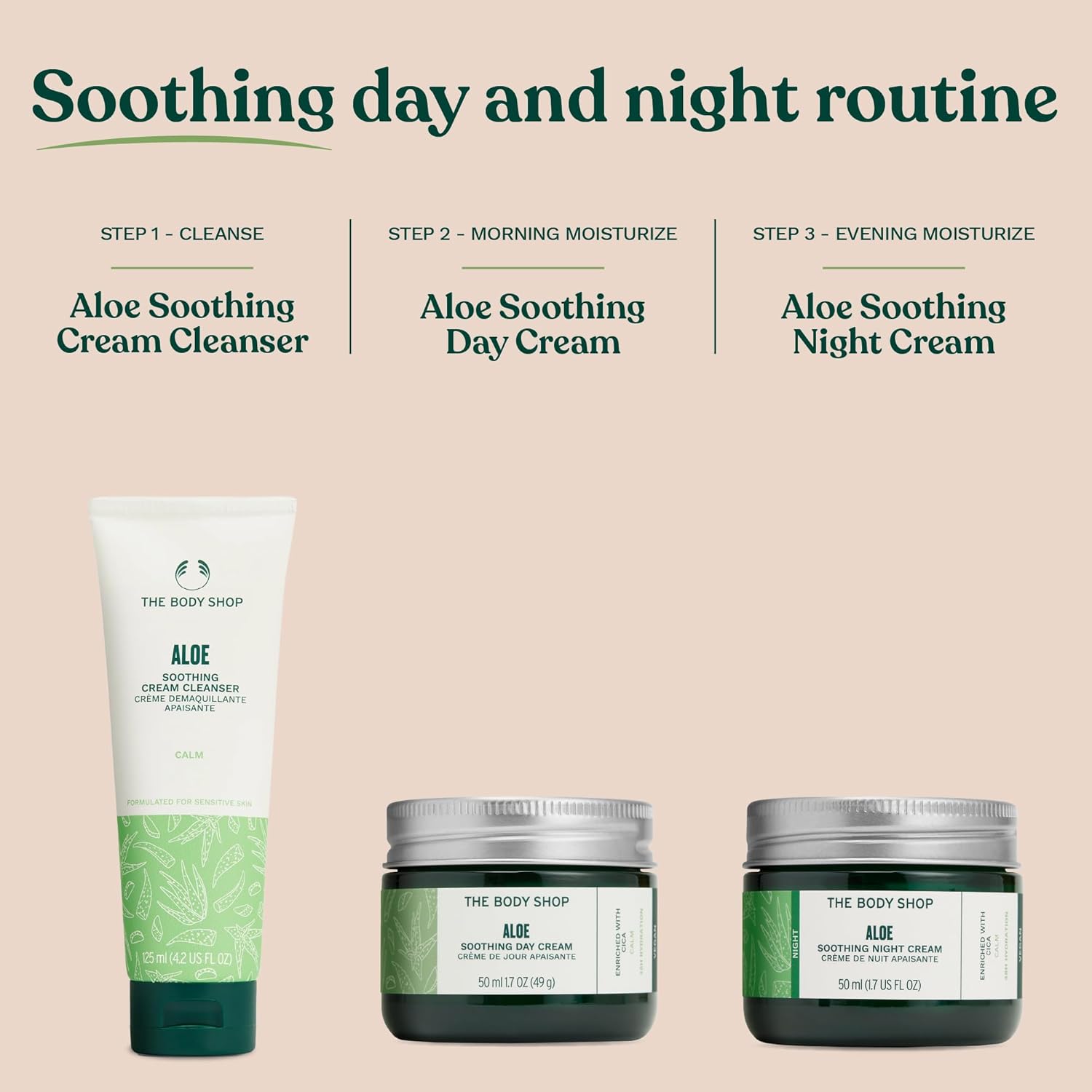 The Body Shop Aloe Vera Day Cream, For Sensitive Skin, Vegan, 50ml - BEAUTY BRATS