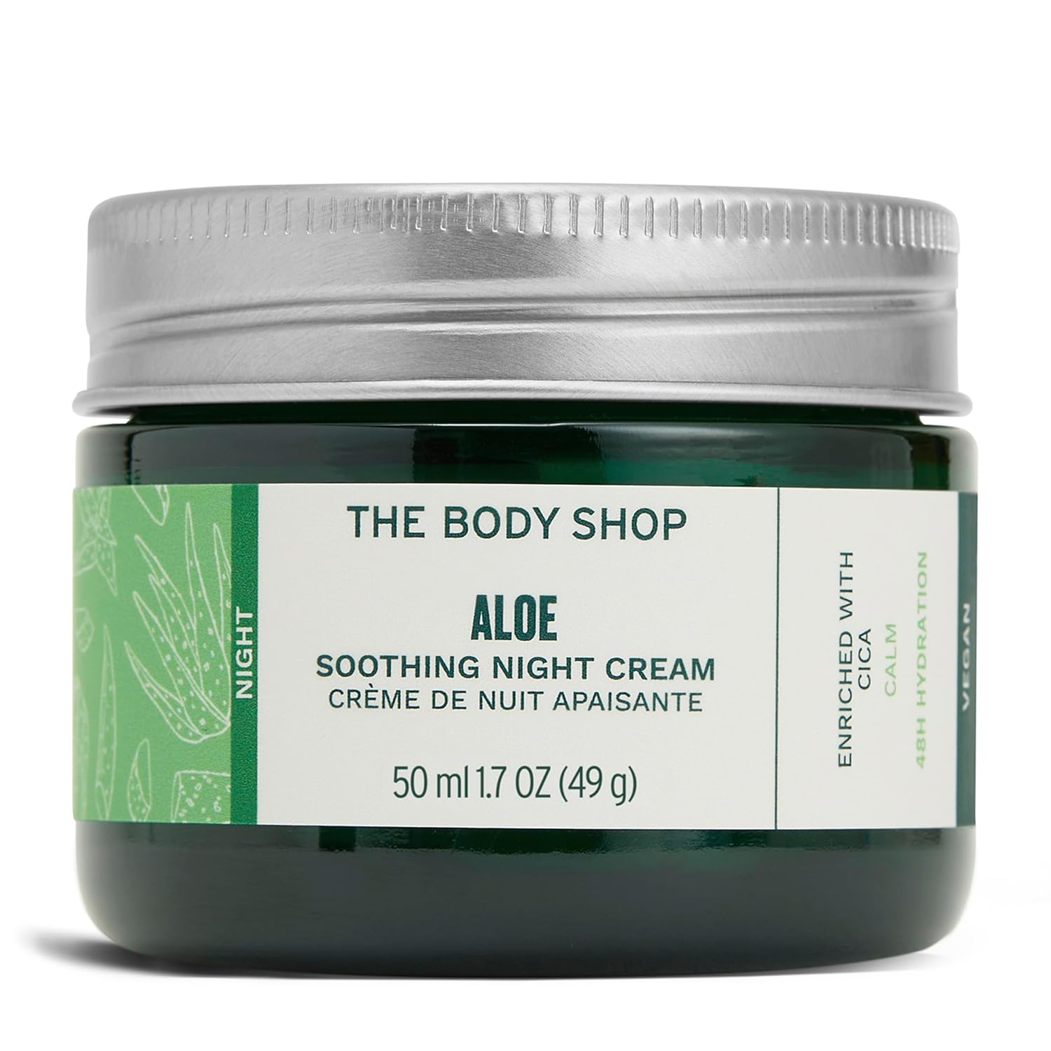 The Body Shop Aloe Vera Night Cream, For Sensitive Skin, Vegan, 50ml - BEAUTY BRATS