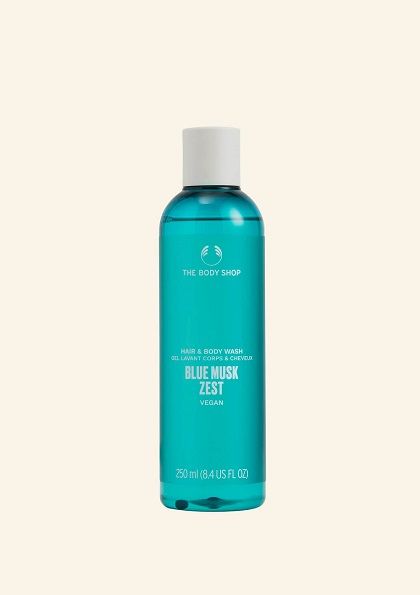 The Body Shop Blue Musk Zest Hair And Body Wash 250ML