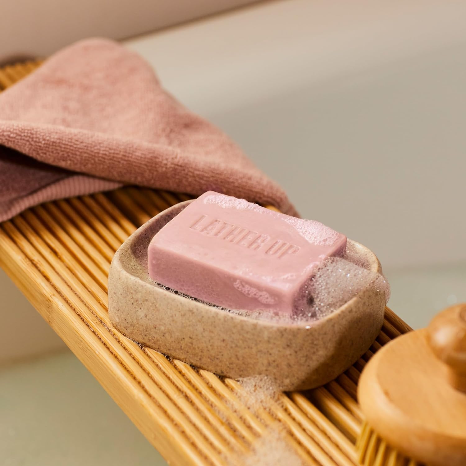 The Body Shop British Rose Exfoliating Soap, 3.5 Ounce - BEAUTY BRATS