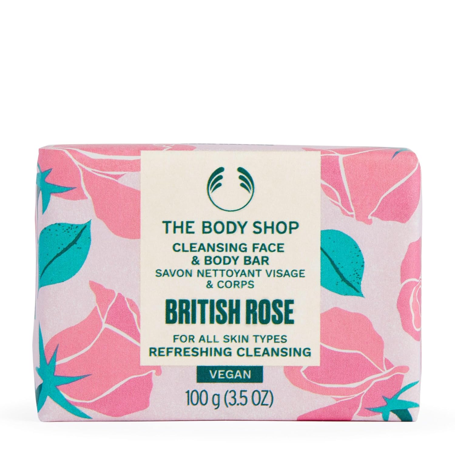 The Body Shop British Rose Exfoliating Soap, 3.5 Ounce - BEAUTY BRATS