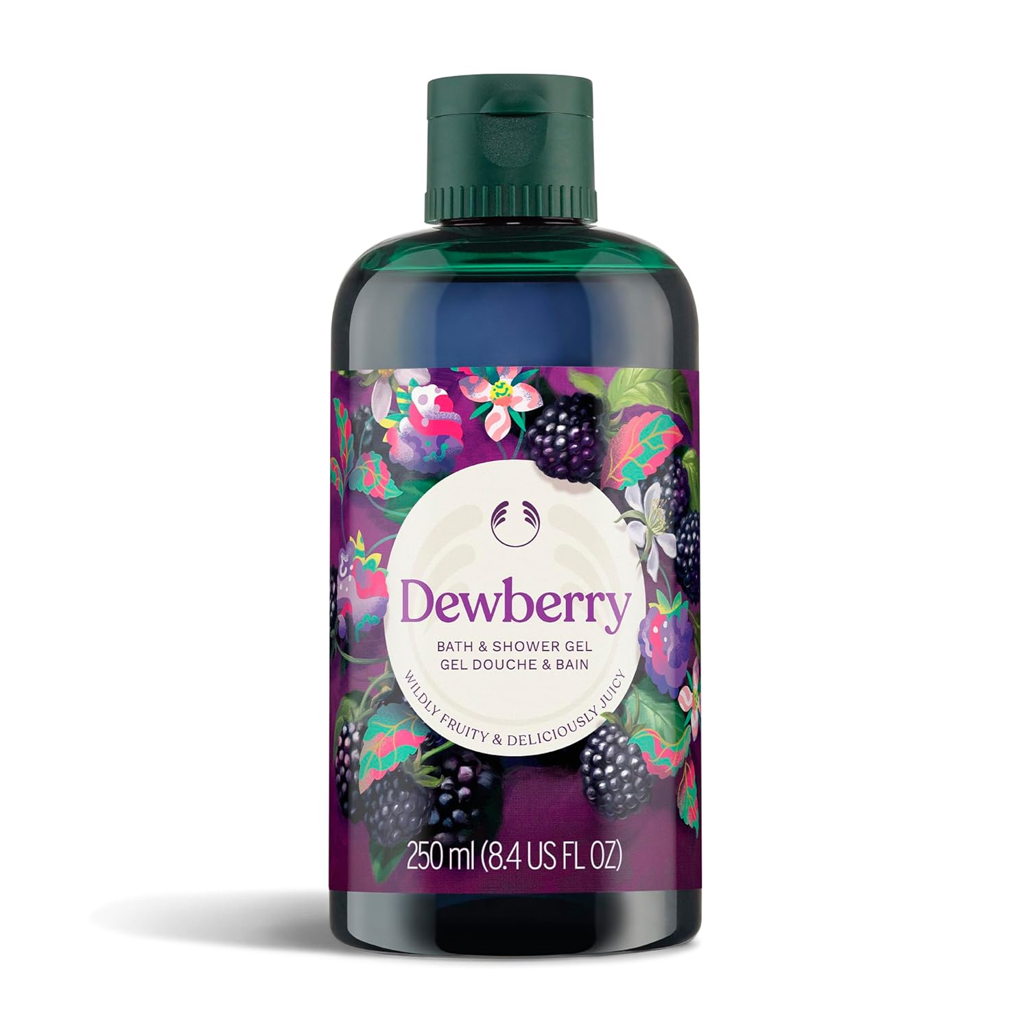 The Body Shop Dewberry Bath & Shower Gel | Gentle Lathering Body Wash with Fruity Scent | Vegan, for All Skin Types, 250 ml / 8.4 fl oz - BEAUTY BRATS