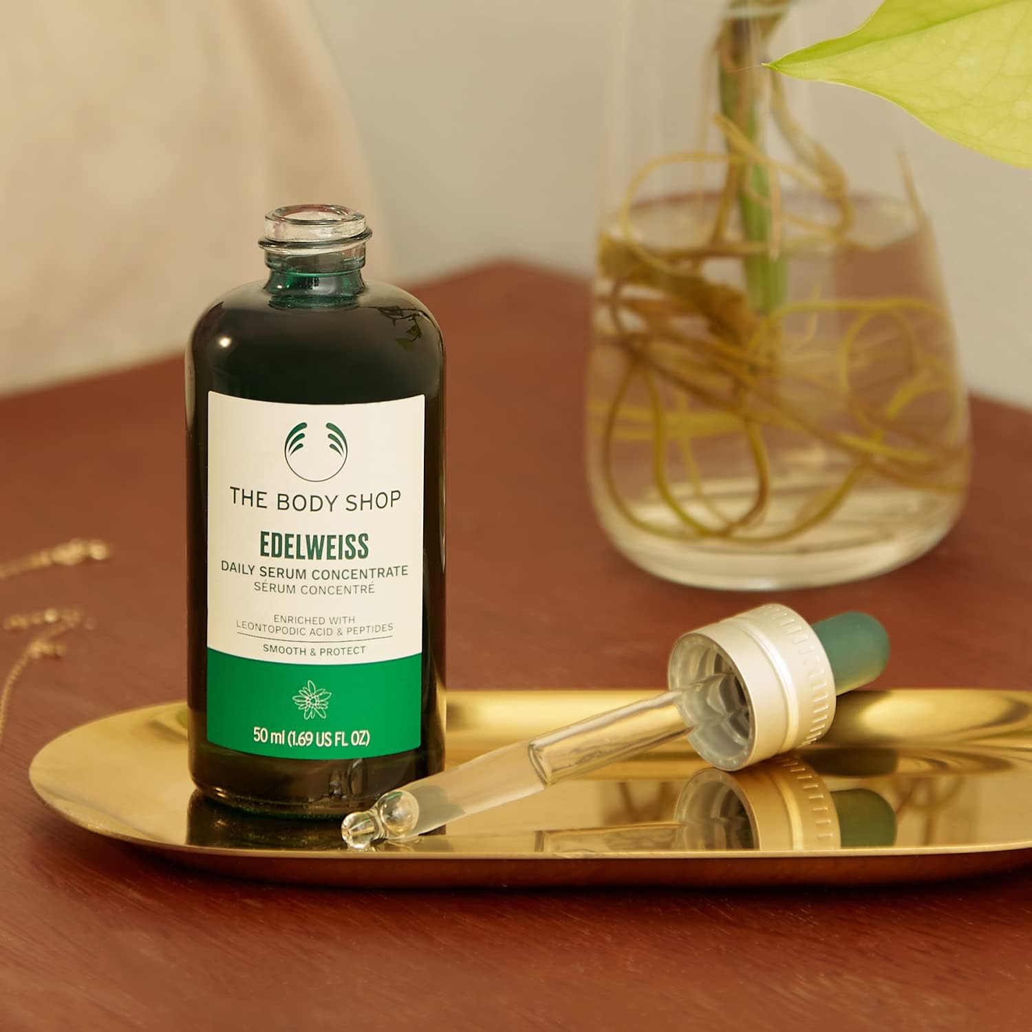 The Body Shop Edelweiss Daily Serum Concentrate – Hydrates and Refreshes Skin – Vegan – 50ml - BEAUTY BRATS