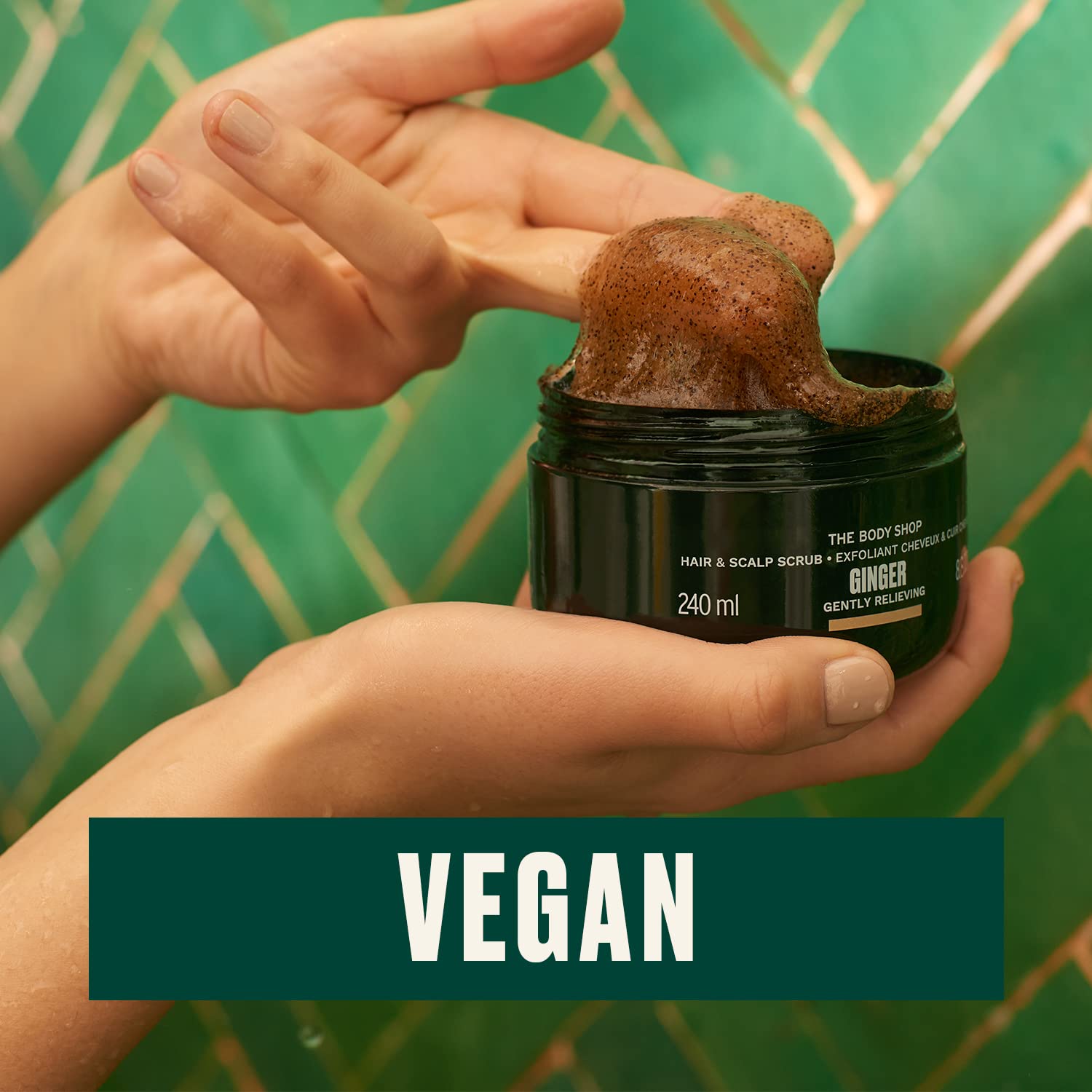 The Body Shop Ginger Hair & Scalp Scrub – Exfoliant for Hair & Scalp – Vegan – 240ml - BEAUTY BRATS
