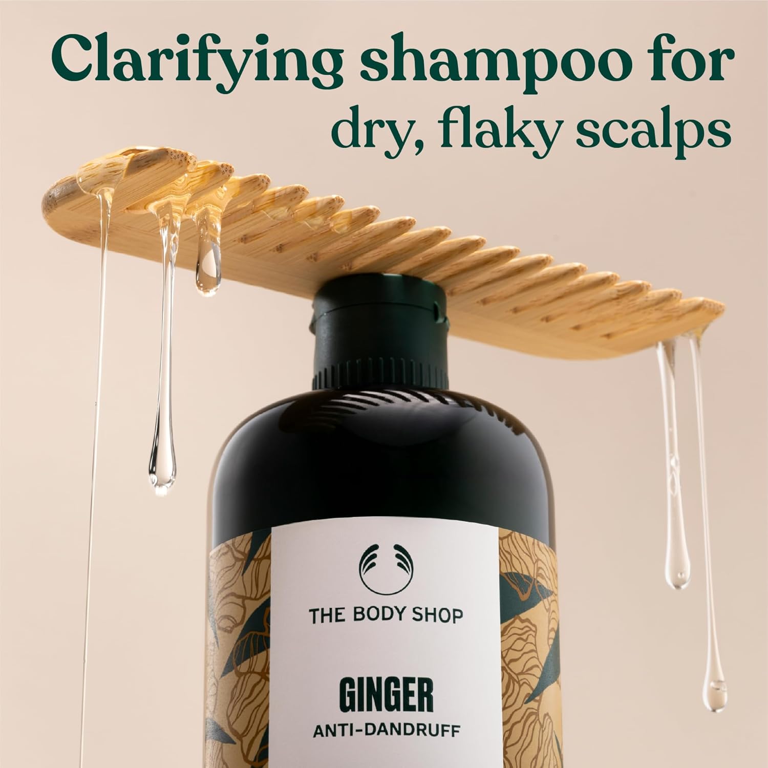 The Body Shop Ginger Scalp Care Shampoo – For Dry, Flaky Scalp – With Vegan Silk Protein – 250ml - BEAUTY BRATS