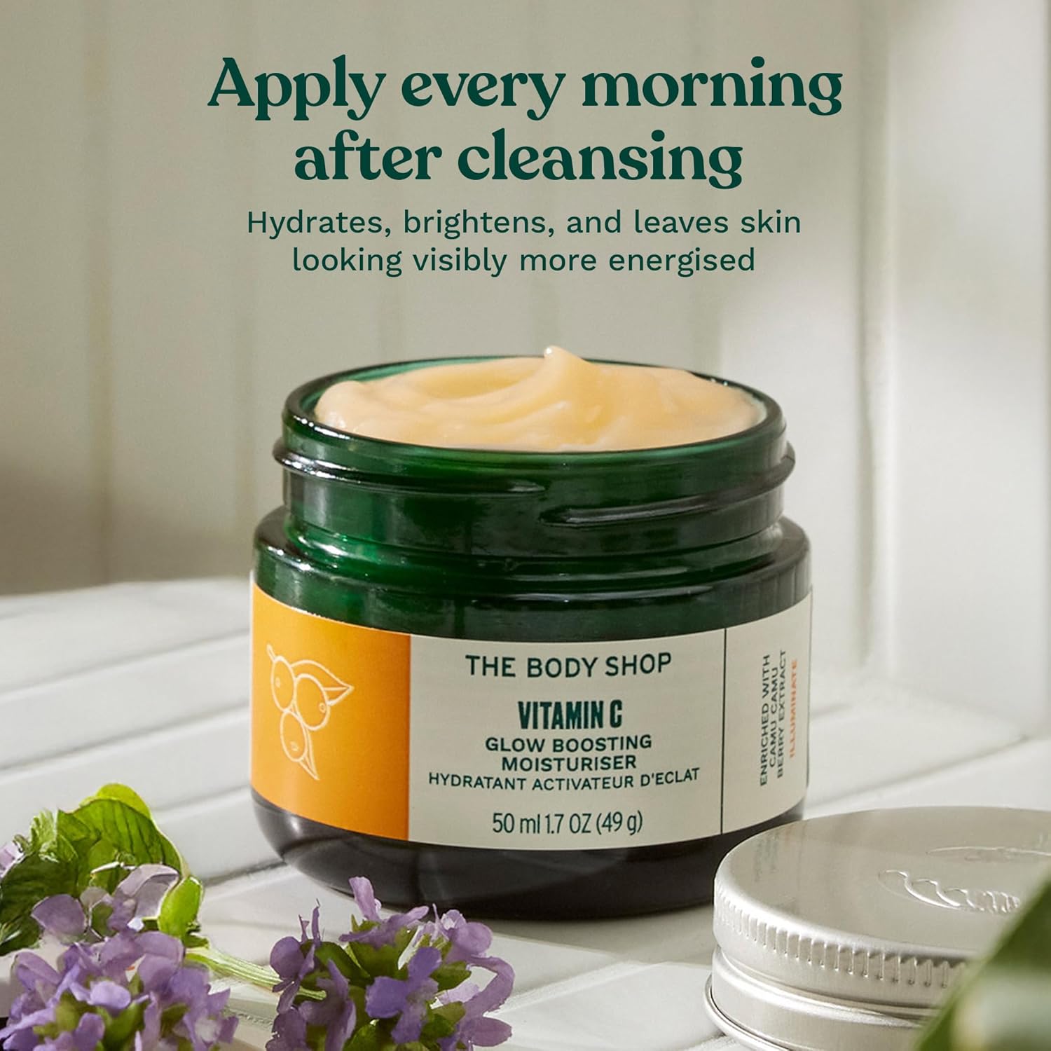 The Body Shop Glow Boost Moisturizer – Soothes and Smooths for Skin that Glows – Vegan – 50ml - BEAUTY BRATS